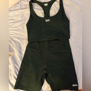 Kith dark green Activewear Set NWT